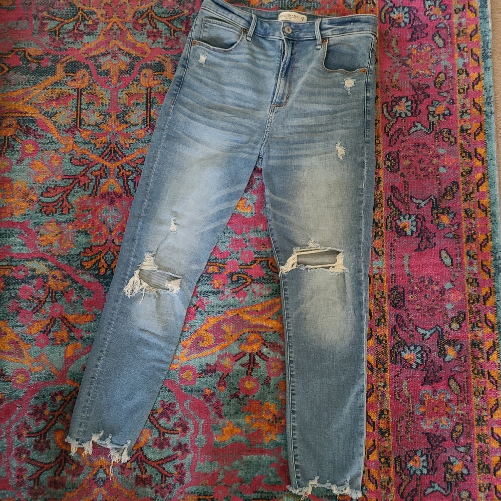 Abercrombie & Fitch super skinny ankle high rise, 29/8r